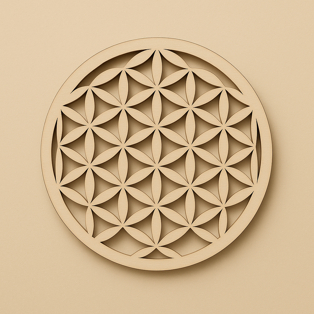 Fleur de Vie en Bois - 8 cm
